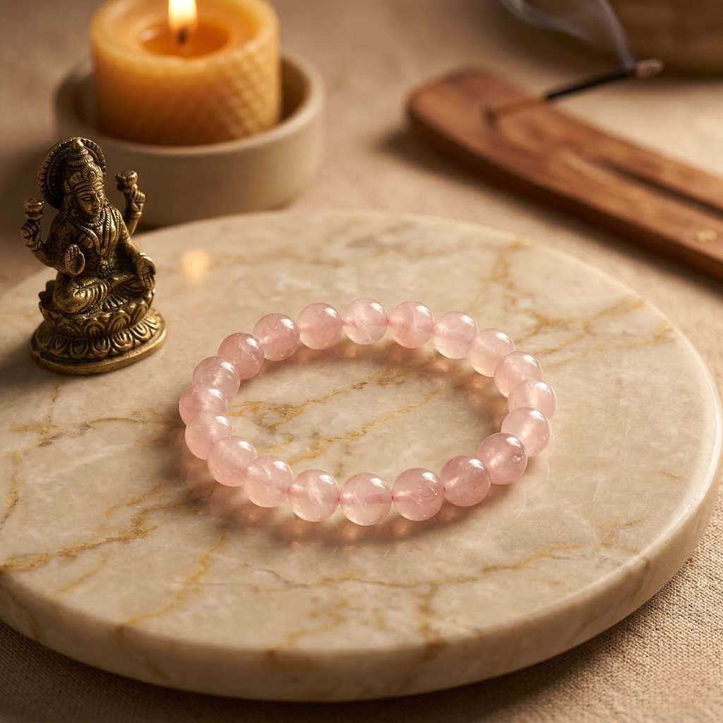 Daevik True Love Manifestation Bracelet – Natural Rose Quartz